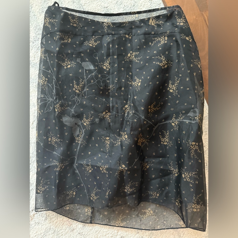 Vintage Calvin Klein 100% silk midi skirt